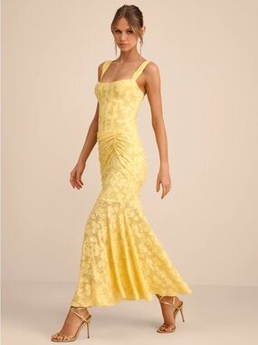 Lulus | Dresses | Perfectly Classy Yellow Satin Strappy Maxi Dress | Poshmark Lulus | Dresses | Perfectly Classy Yellow Satin Strappy Maxi Dress | Poshmark